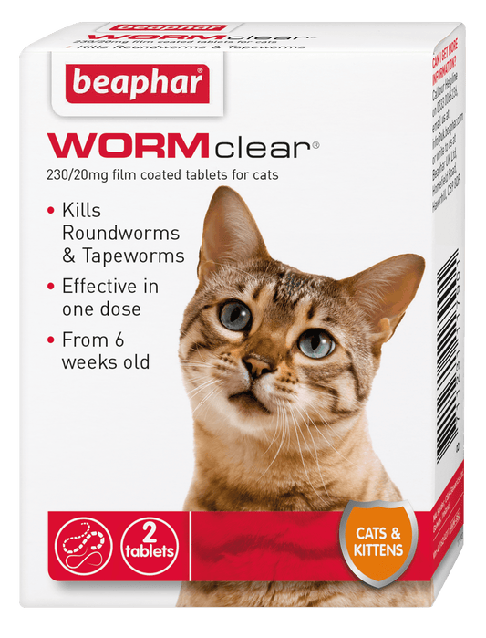Beaphar WORMclear Worming Tablets for Cats 2 tablets