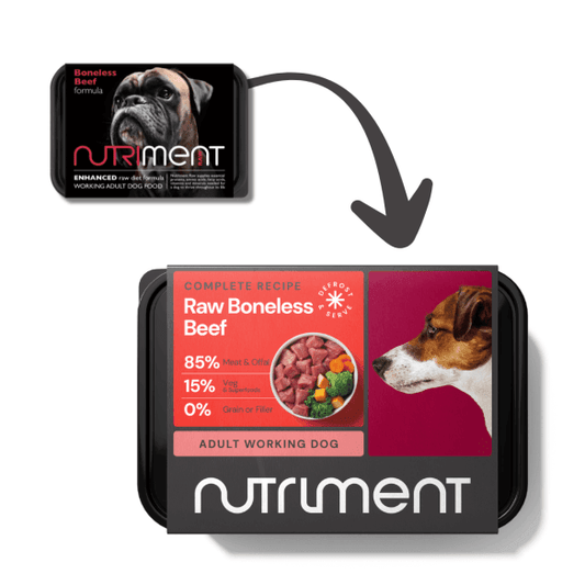 Boneless Beef formula - Adult - 500g tub - North East Pet Shop Nutriment