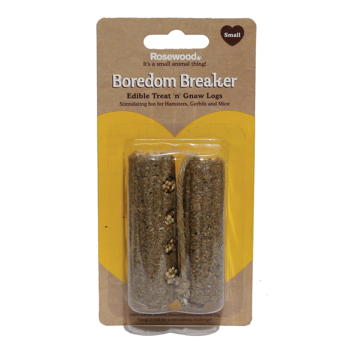 Boredom Breaker Treat n Gnaw Log Small 2 pack