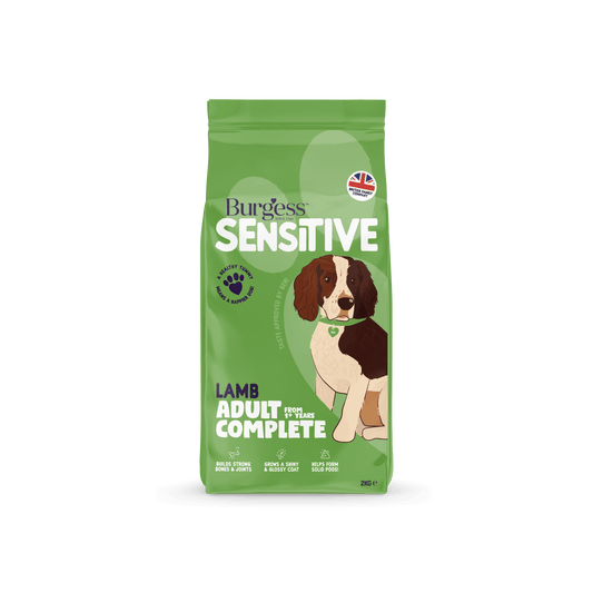 Burgess Sensitive Dog Lamb & Rice 2kg - North East Pet Shop Burgess