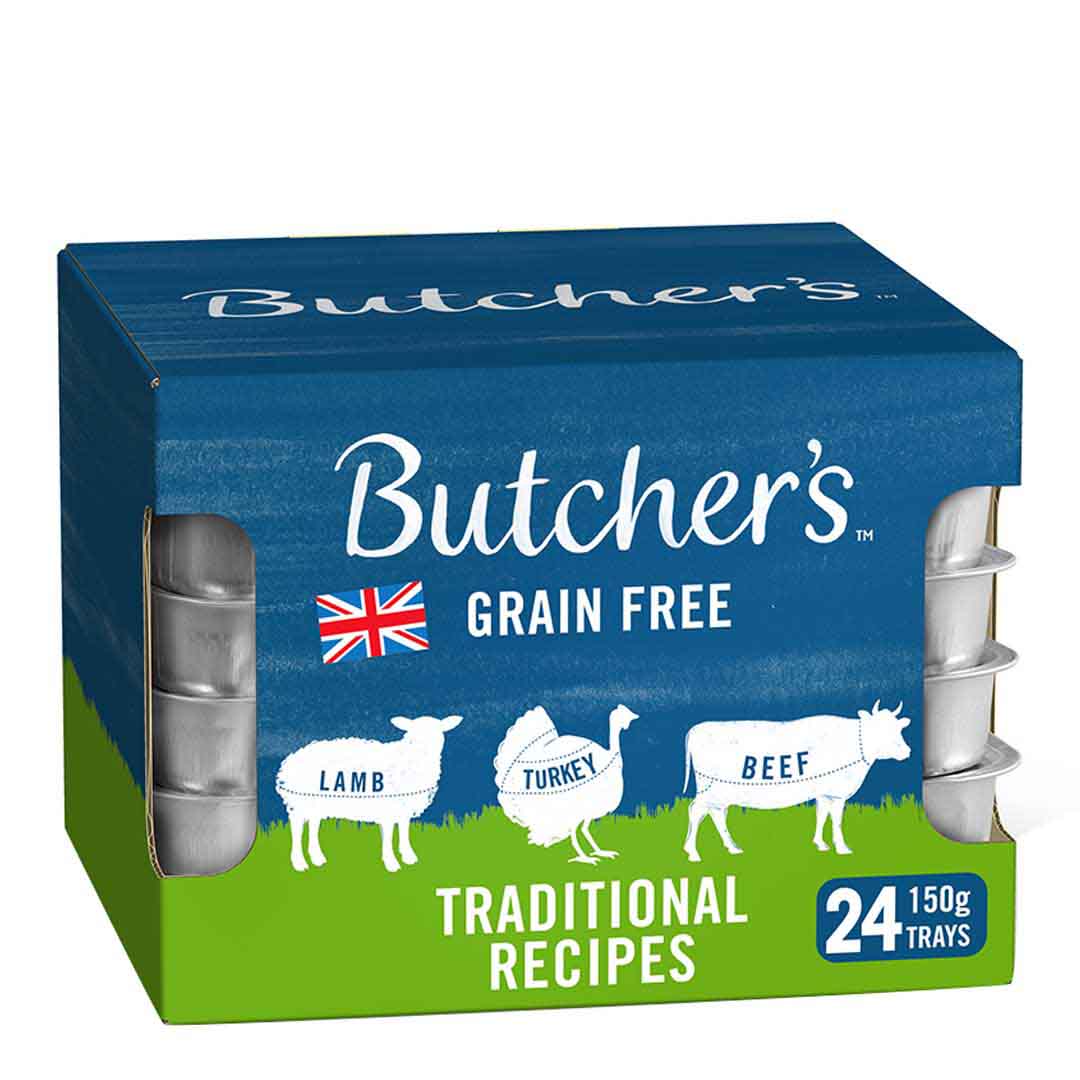 Butcher's Traditional Recipes Dog Food Trays – 12 x 150g / 24 x 150g – product view 2