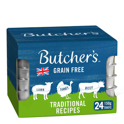 Butcher's Traditional Recipes Dog Food Trays – 12 x 150g / 24 x 150g – product view 2