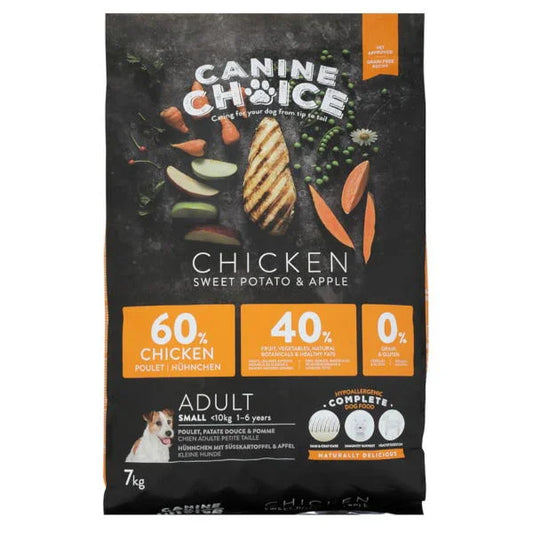 Canine Choice Super Premium Gf Small Adult Dry Chicken 7kg - North East Pet Shop Canine Choice