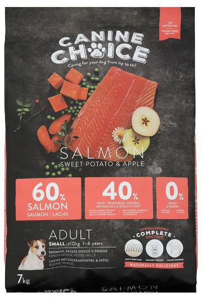 Canine Choice Super Premium Gf Small Adult Dry Salmon 7kg - North East Pet Shop Canine Choice