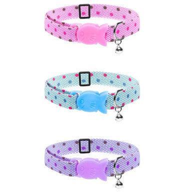 Cat Circus Dotty Cat Collars Assorted Blue - North East Pet Shop Cat Circus