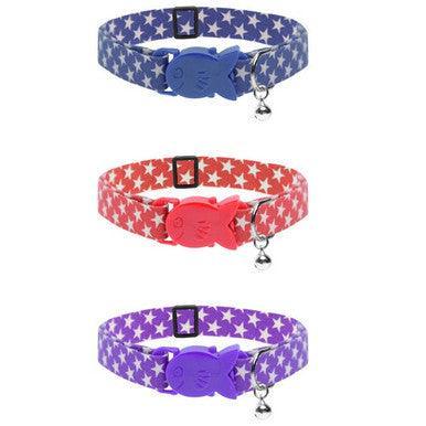 Cat Circus Star Cat Collars Purple - North East Pet Shop Cat Circus