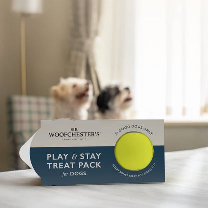 Sir Woofchester’s - Play & Stay Treat Pack for Dogs | Dog Welcome Pack - Single Pack