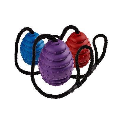 Classic Rubber Oval Ball on a Rope Small