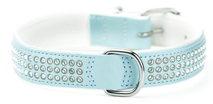 Nobby Double Back Swarovski Crystal Collar Light Blue 22mm x 47cm