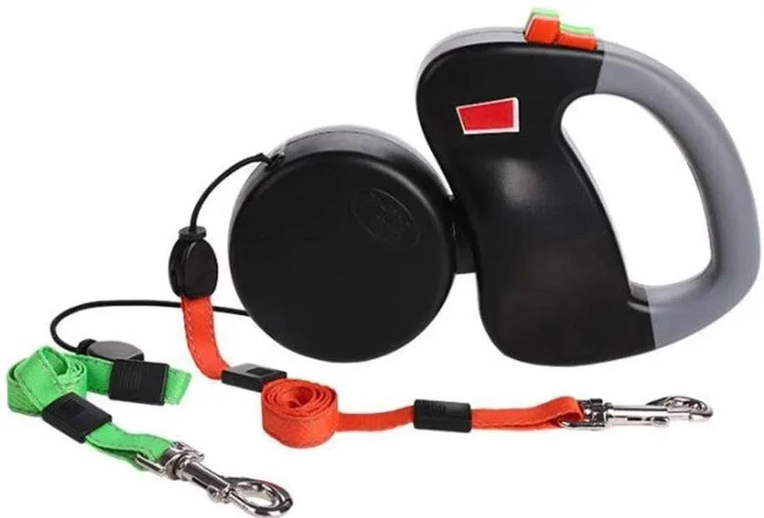 Double Dog Anti Twist Extendable Lead - No More Tangle! - North East Pet Shop Dog Shack UK