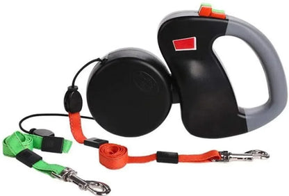 Double Dog Anti Twist Extendable Lead - No More Tangle! - North East Pet Shop Dog Shack UK