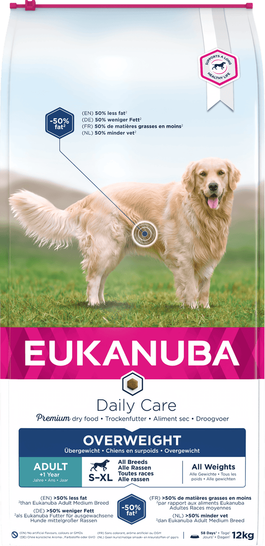 Eukanuba Daily Care Overweight 12kg - North East Pet Shop Eukanuba