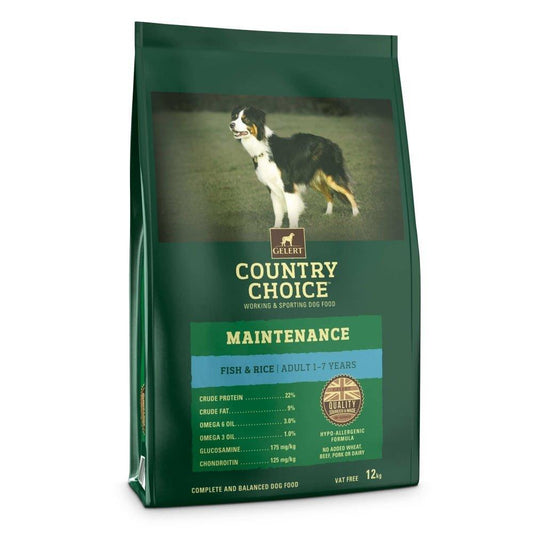 Gelert Country Choice Adult Maintenance Fish 12kg VAT FREE - North East Pet Shop Gelert