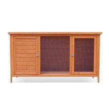 Harrisons Ulverston Single Hutch on legs natural 130x50x70cm - North East Pet Shop Harrisons