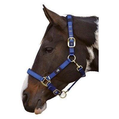 Hy Deluxe Padded Head Collar Navy Pony - North East Pet Shop Hy
