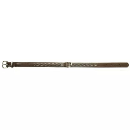 Nobby Double Back Swarovski Crystal Collar Brown 22mm x 47cm