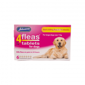 JVP 4Fleas Tablets Large Dog over 11kg 57mg 6