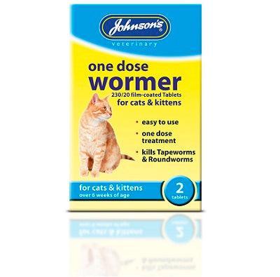 JVP Cat and Kitten One Dose Wormer 2 Tablets