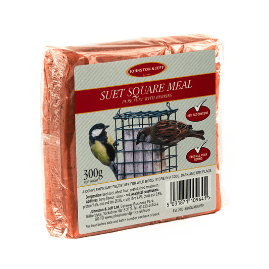 Johnston & Jeff Suet Blocks with Berries 24x300g - North East Pet Shop Johnston & Jeff