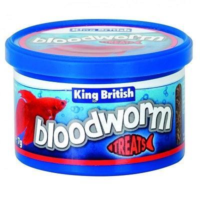 King B Bloodworm Treat 6x7g - North East Pet Shop King British