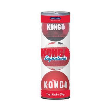 KONG Signature Balls 4pk Assorted Medium - North East Pet Shop KONG