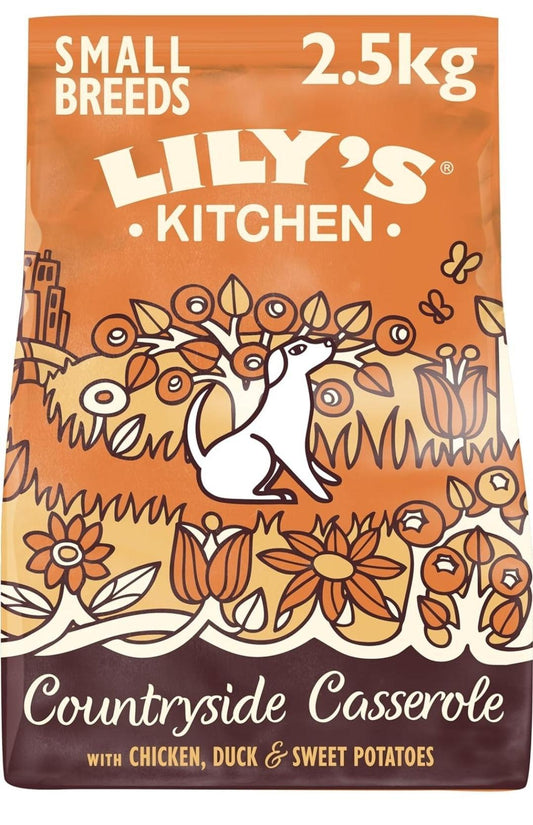 Lily's Kitchen Made with Natural Ingredients Adult Small Breed Dry Dog Food Chicken & Duck Grain-Free Recipe 2.5kg - North East Pet Shop Lily's Kitchen