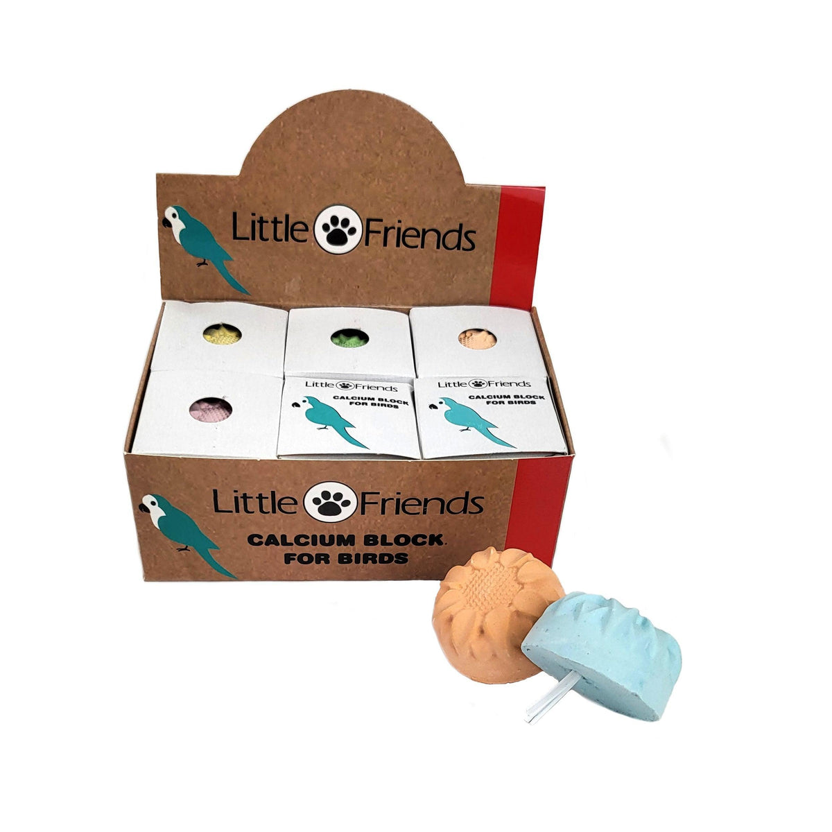 Little Friends Calcium Blocks 24gx12 - North East Pet Shop Classic