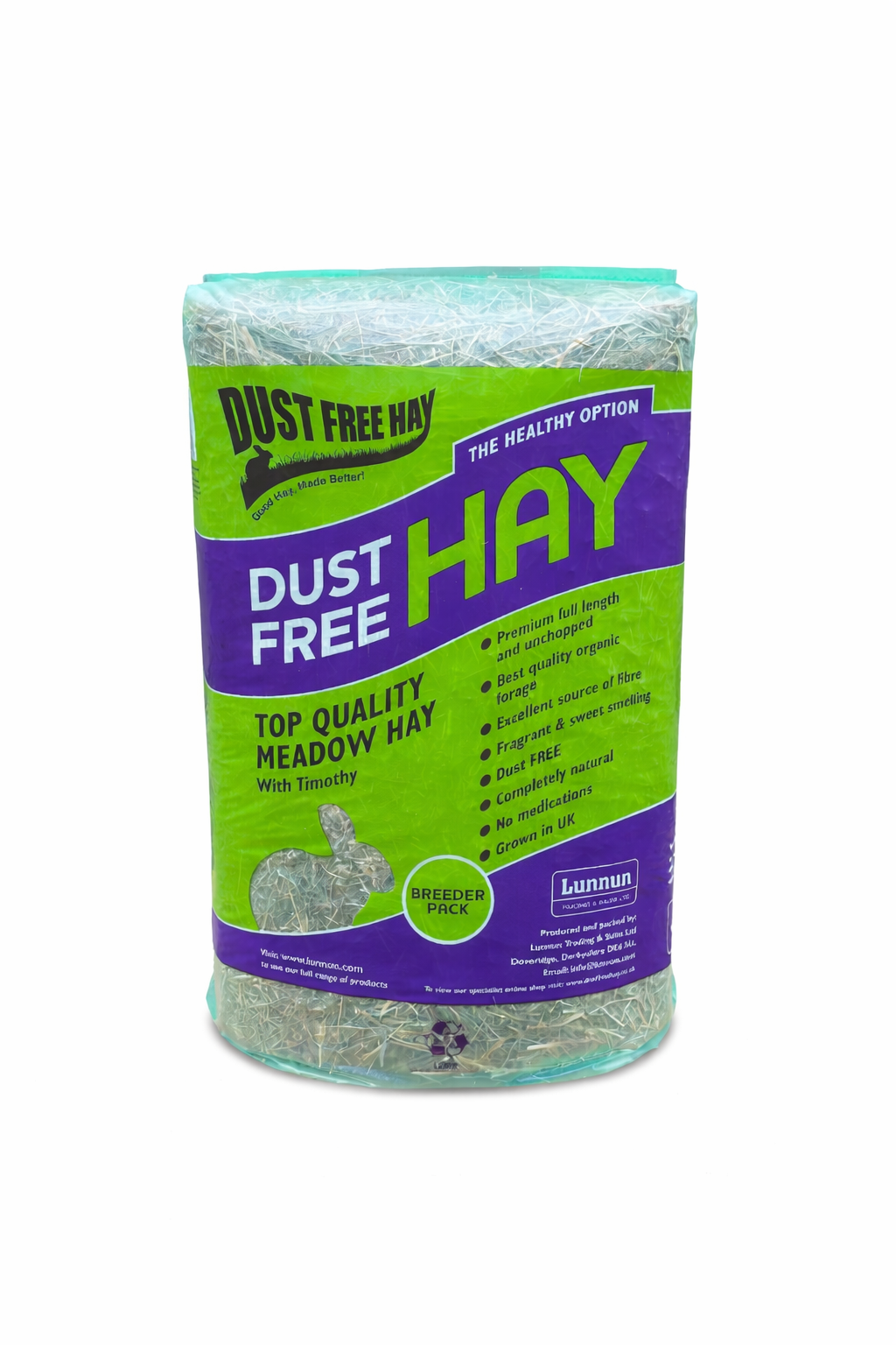 Lunnun Dust Free Meadow Hay Breeder Bale 6kg