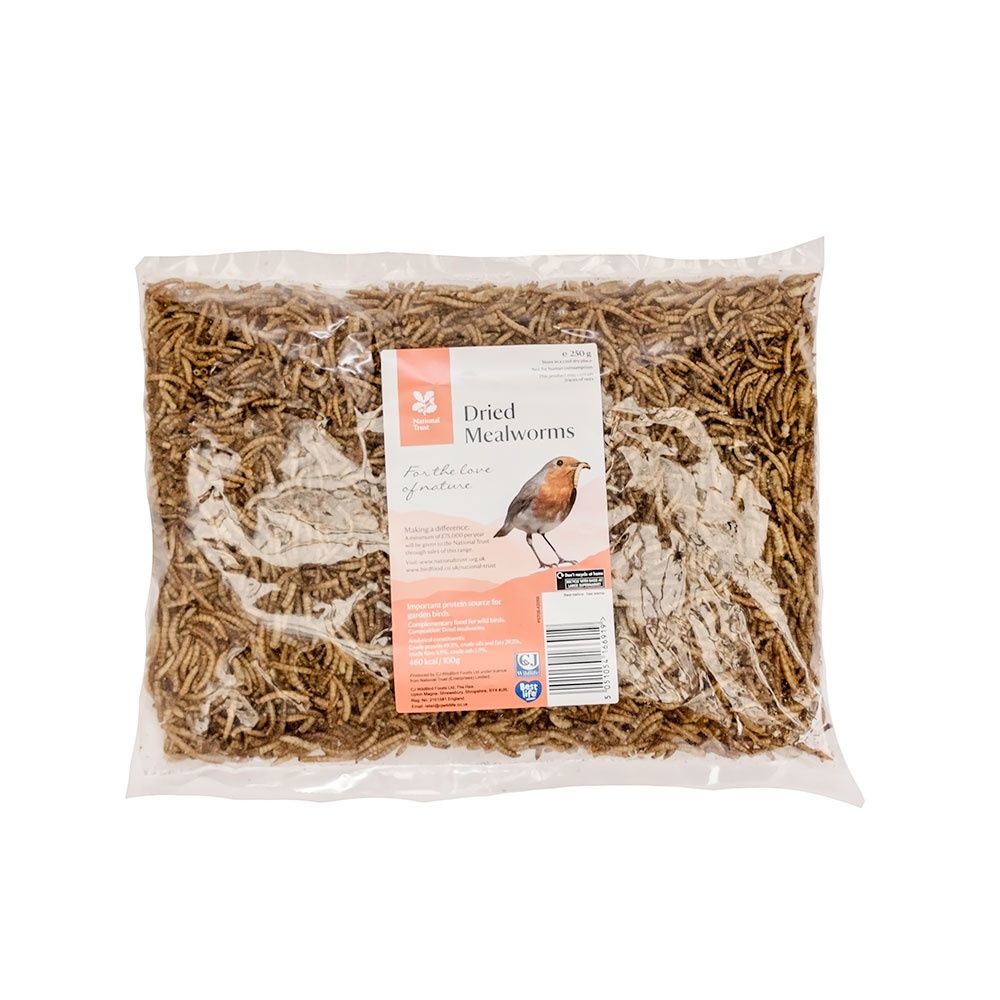 National Trust Dried Mealworms 250g - Case of 6