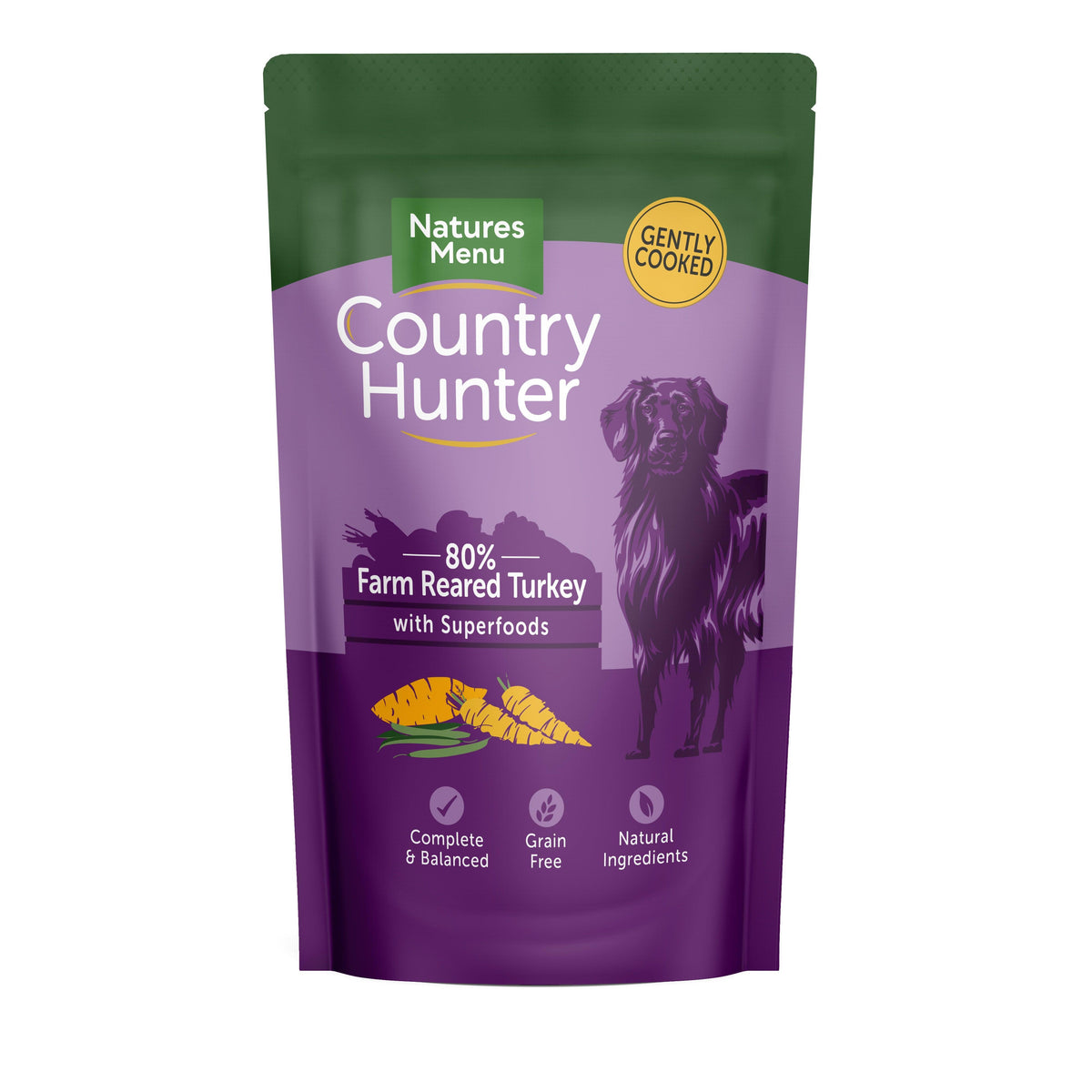 Natures Menu Country Hunter Dog Pouch Turkey 6x150g - North East Pet Shop Natures Menu