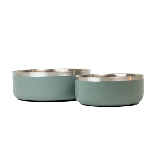 ncol Hungry Paws Sage Stainless Steel Bowl 1100ml - North East Pet Shop Ancol