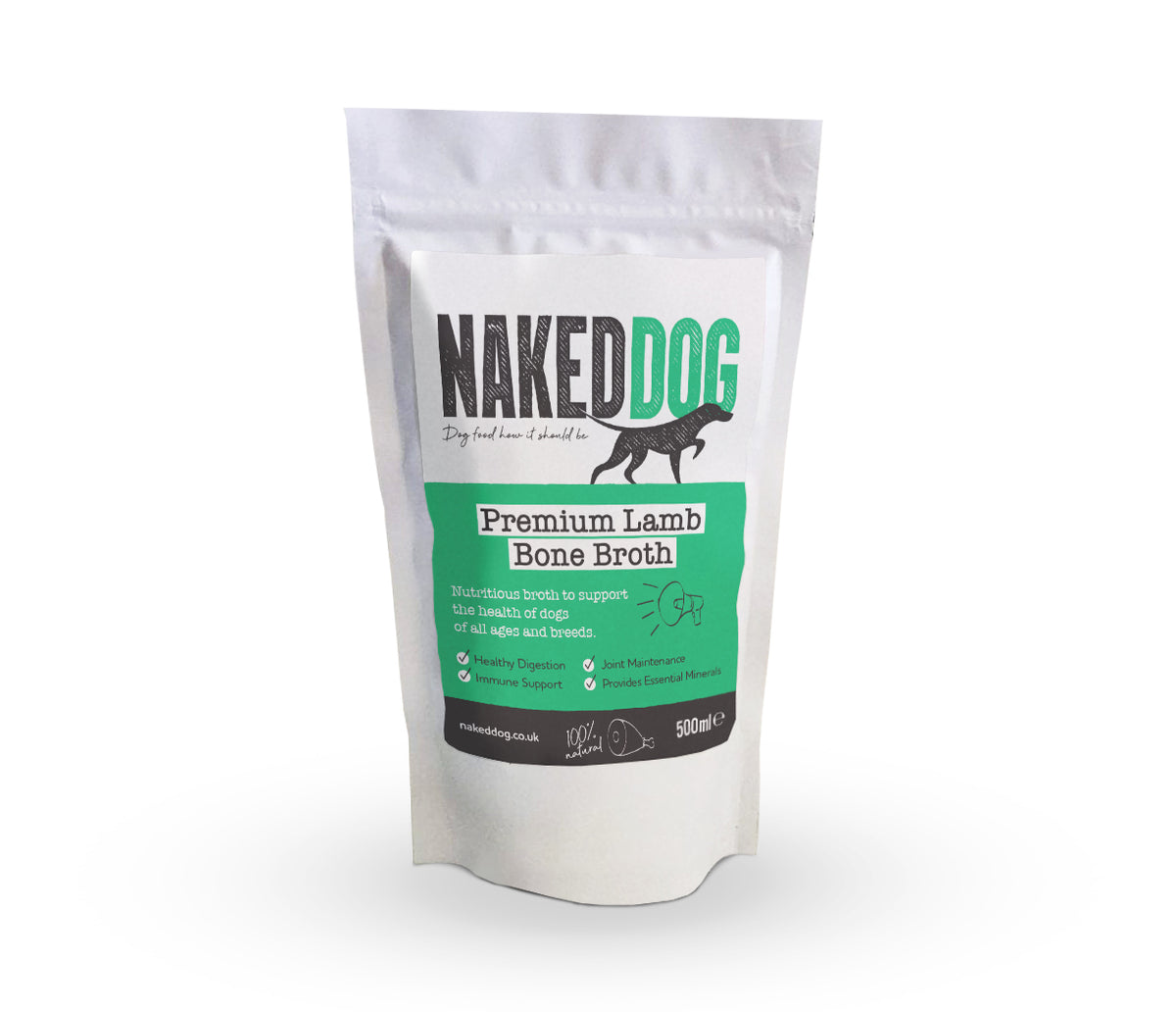 Naked Dog Bone Broth with Lamb 500g