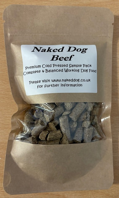 Naked Dog Cold Pressed Beef sample