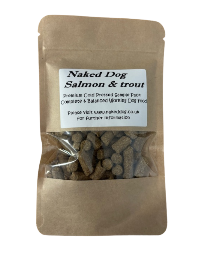 Naked Dog Cold Pressed Salmon and Trout sample