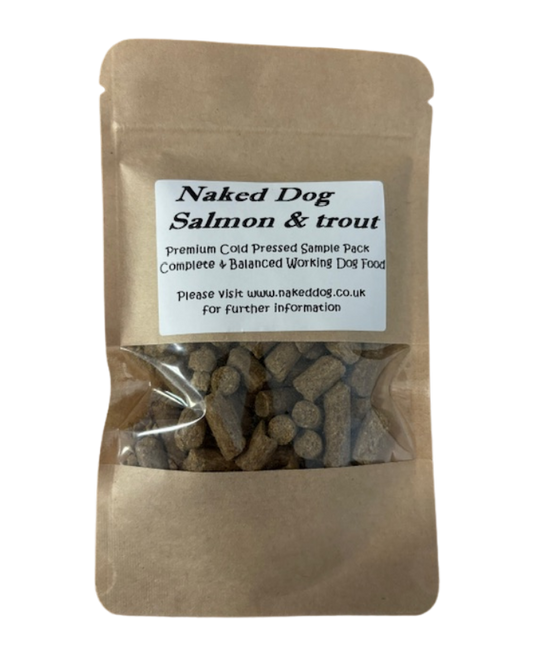 Naked Dog Cold Pressed Salmon and Trout sample