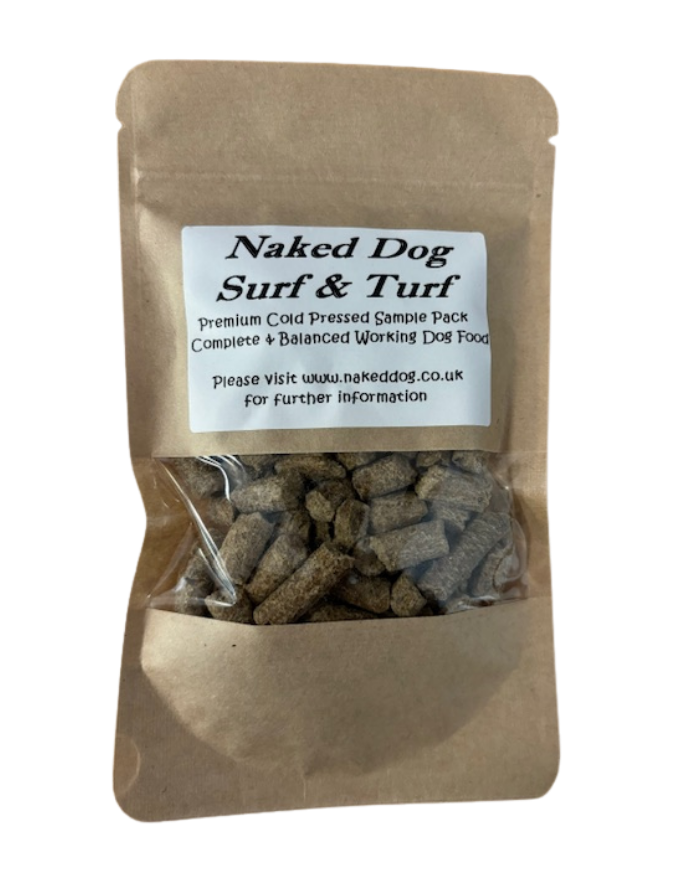 Naked Dog Cold Pressed Surf and Turf sample