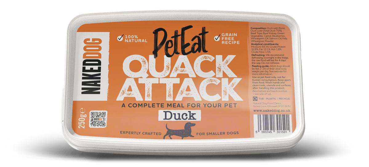 Naked Dog PetEat Quack Attack Duck 250g