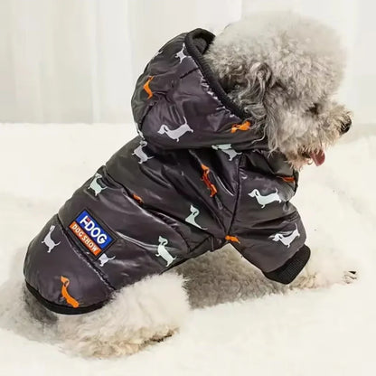 New Hot Dog Puffer Coats - Medium / Black