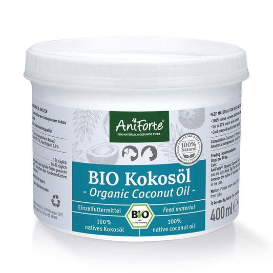 Organic Coconut Oil 400 ml - North East Pet Shop Aniforte