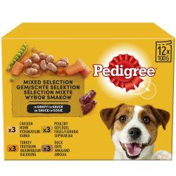 Pedigree Adult Wet Dog Food Pouches Mixed in Gravy 12pk, 100g - North East Pet Shop Pedigree