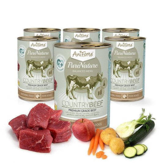 PureNature Country Beef - Wet Food for Dogs - 6 x 400g - North East Pet Shop Aniforte