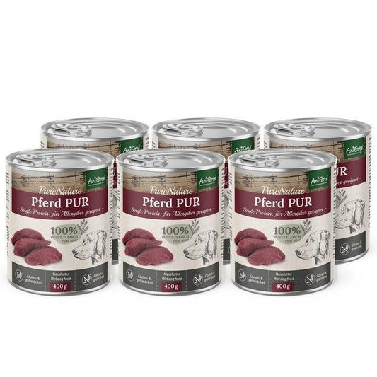 PureNature Pure Horse - Wet food for Dogs 6 x 400 g - North East Pet Shop Aniforte