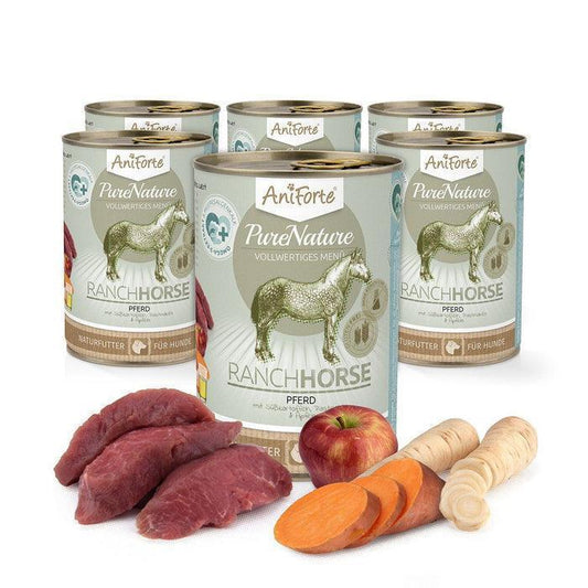 PureNature Ranch Horse - Wet Food for Dogs - 6 x 400g - North East Pet Shop Aniforte
