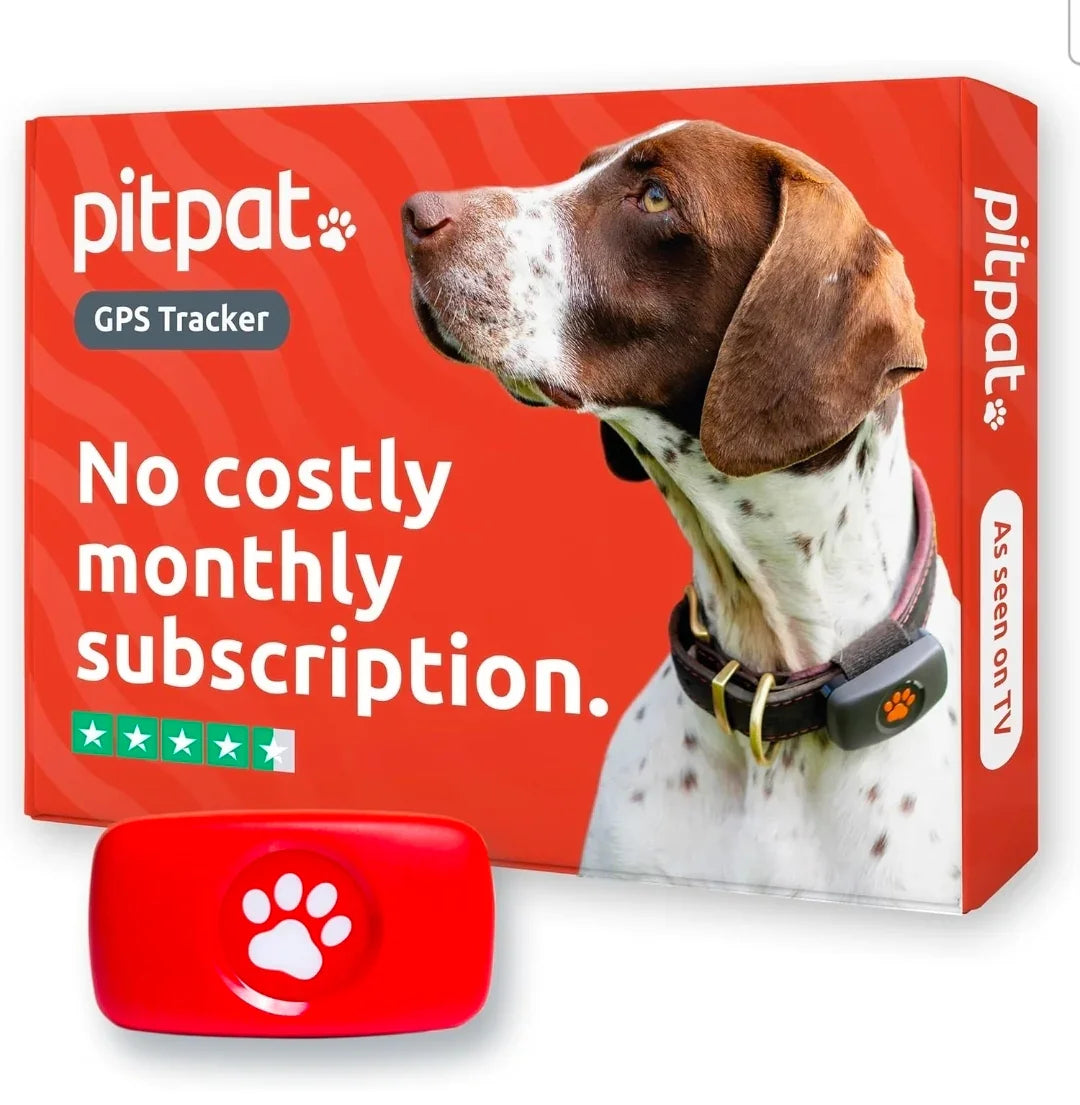 PitPat Collar GPS Tracker - red