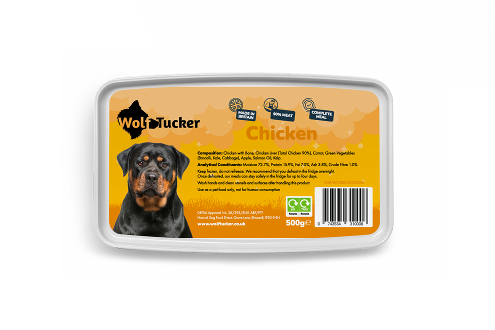 Wolf Tucker Working Dog Chicken Meal 500g