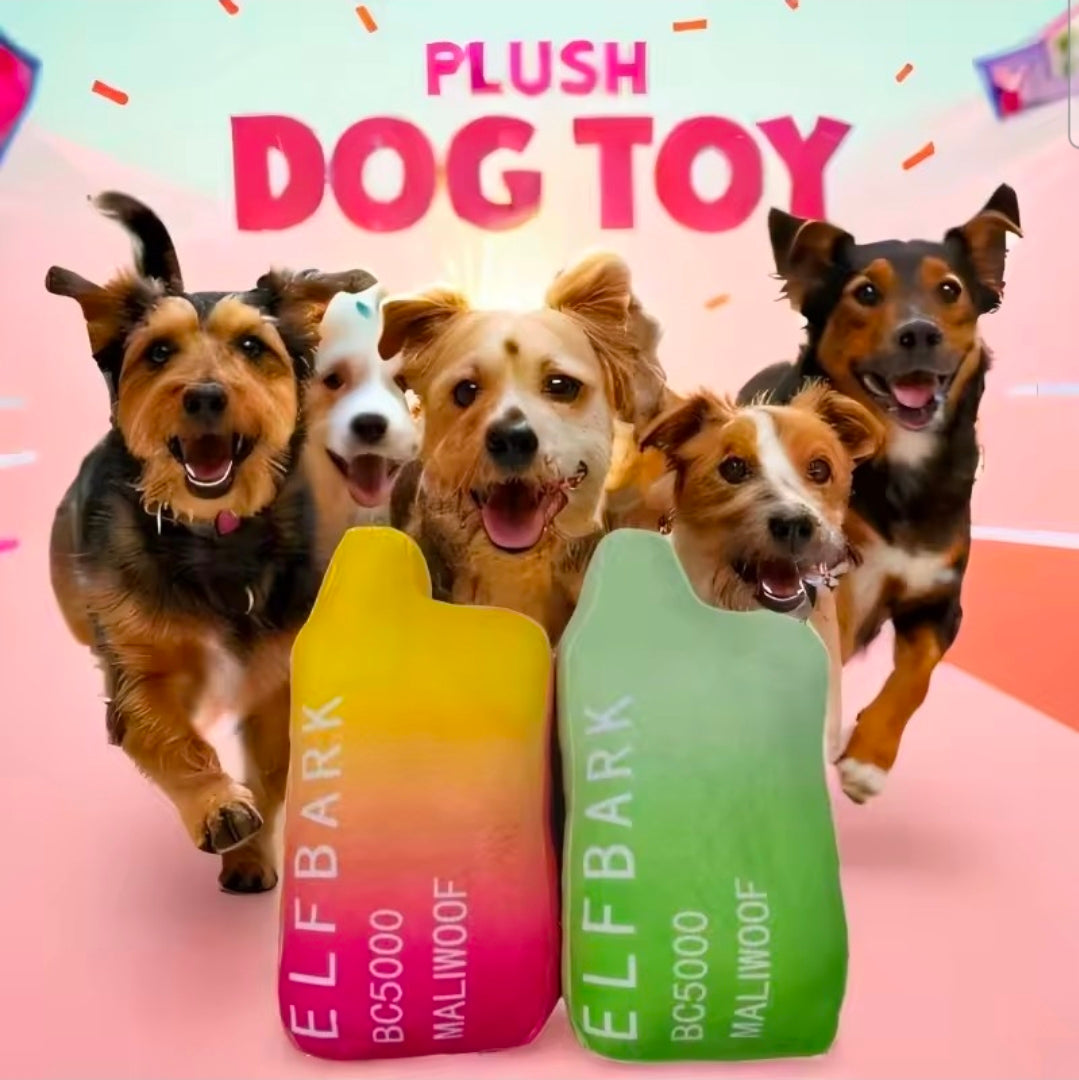 Elfbark Vape Dog Toy - pink
