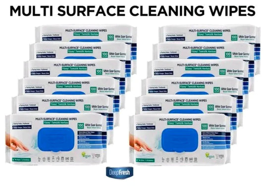 Deep Fresh Extra Large Multi Surface Cleaning Wipes - 1x 100 Packs