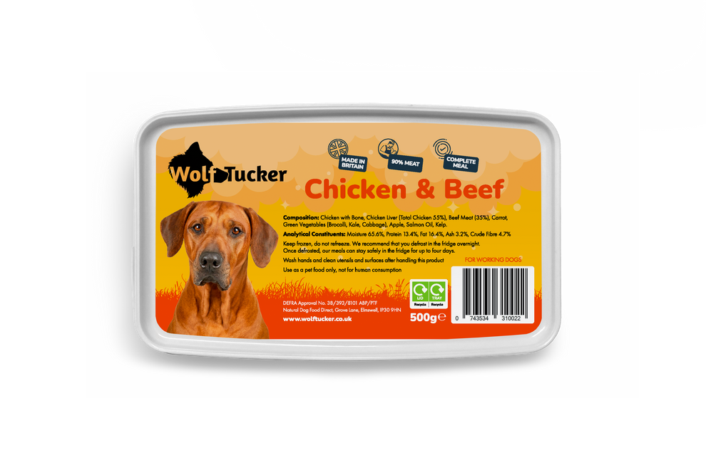 Wolf Tucker Working Dog Chicken & Beef Meal 500g