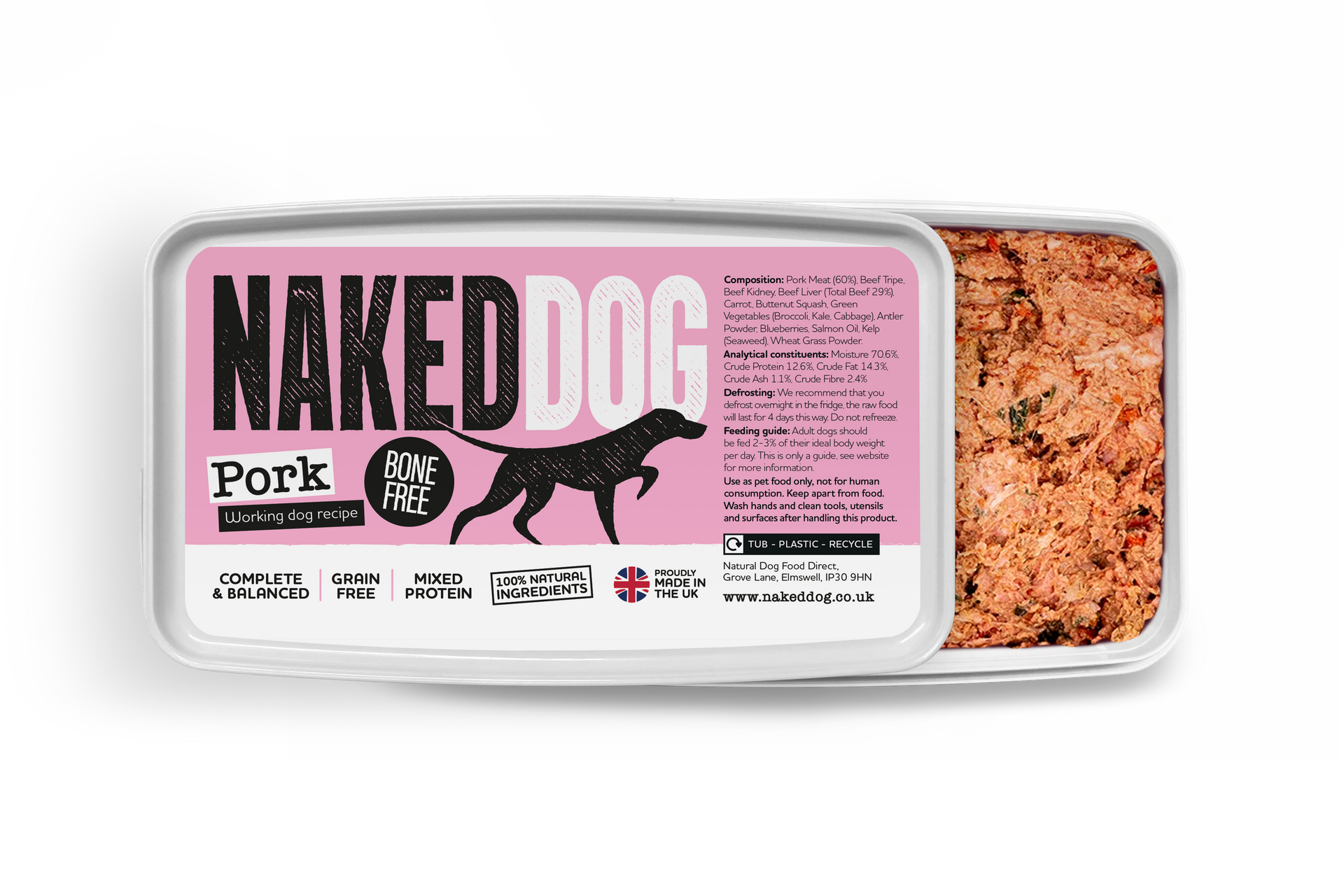 Naked Dog Original Pork (Bone Free) 1kg