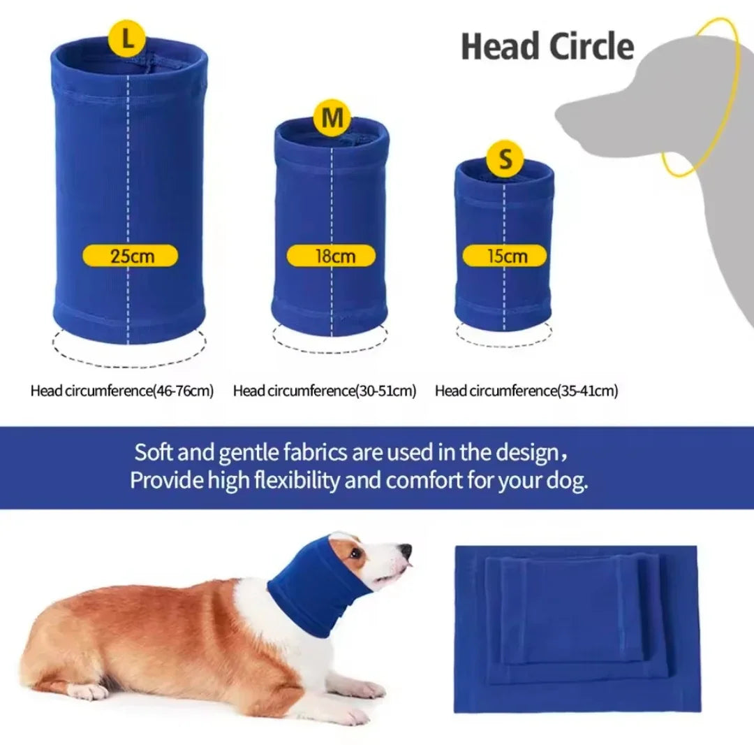 Dog Earmuff Headband Anti-Anxiety - Small / blue-1